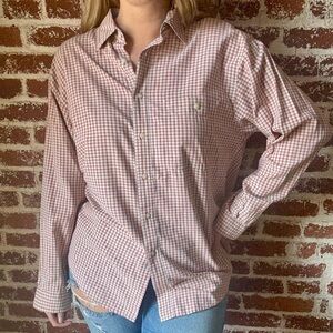 90s Bugle Boy Company red & green plaid button down